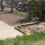 Garden Area and Sandbox on Left Side of House